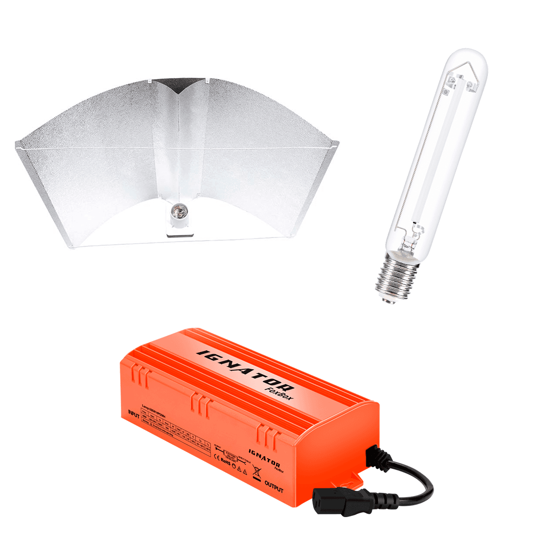 Kit 600W Ref. Pearl Pro XL + Ignator HPS + Ignator FoxBox Without Dimming (Without cable) Kit 600W Ref. Pearl Pro XL + Ignator HPS + Ignator FoxBox Without Dimming (Without cable)