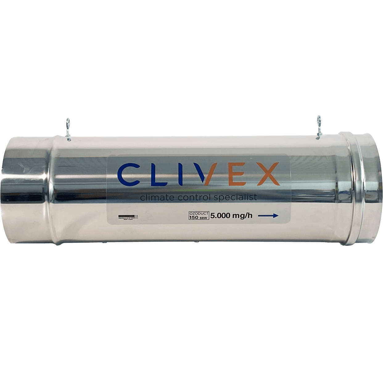 Clivex Ozoduct 150mm (5000mg/h) V.2 Clivex Ozoduct 150mm (5000mg/h) V.2